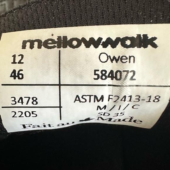 584072 OWEN SD+ Steel toe leather
Black size 12 - Picture 9 of 9